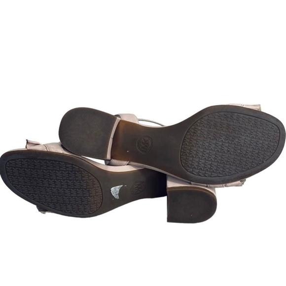 Michael Kors - Ruffle Pink Block Ankle Strap Sandal - Size 9 - Picture 8 of 8